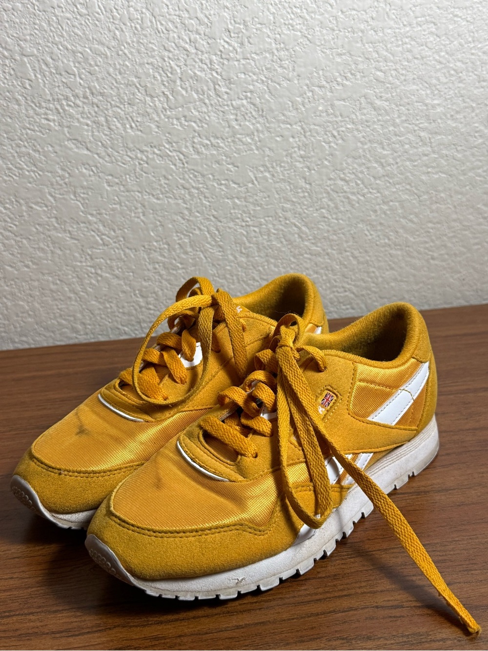 Reebok Yellow Athletic Sneakers